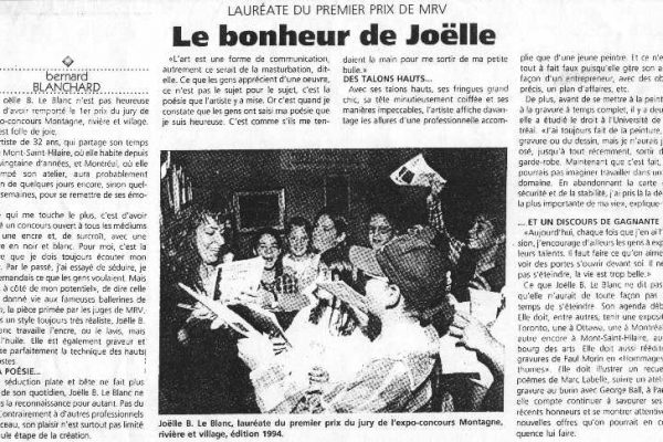 Le bonheur de Joëlle