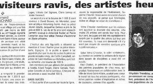 Des visiteurs ravis, des artistes heureux